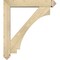 Ekena Millwork Imperial Arts and Crafts Rough Sawn Bracket w/ Offset Brace, Douglas Fir, 6"W x 32"D x 36"H BKT0604X32X36IMP03RDF - alternate 2